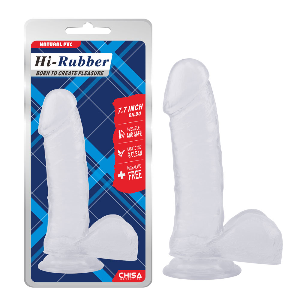 7.7 düymlük Dildo-Clear