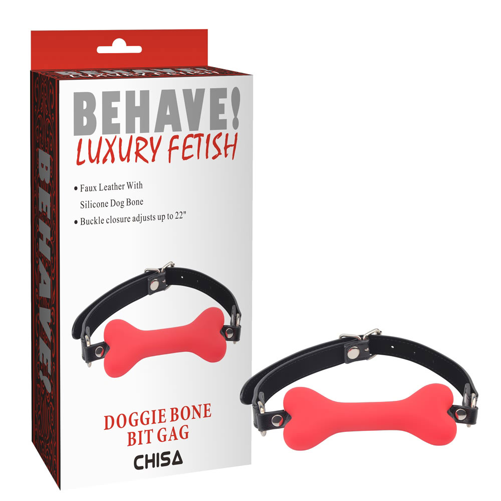 Doggle Bone Bit Gag-Qırmızı