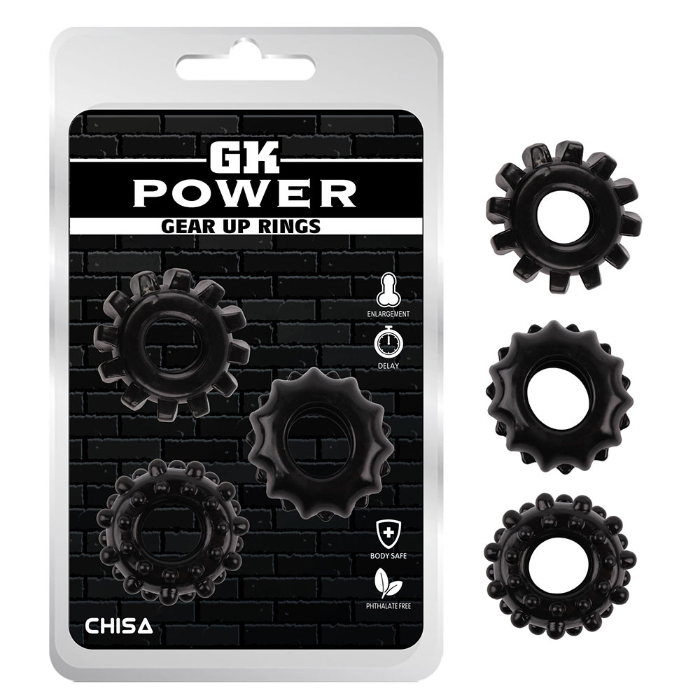Gear Up Üzükləri-Qara