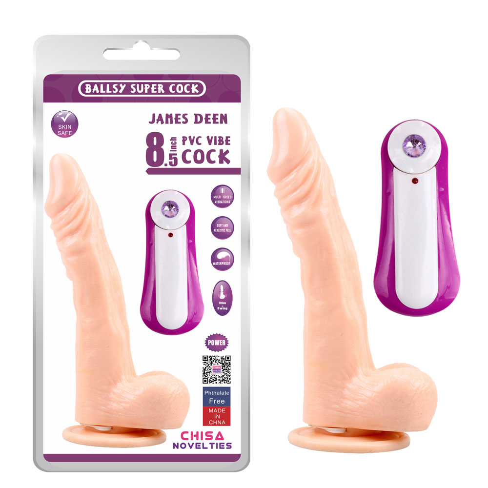 JAMES DEEN 8.5 Titrəmə Dildo