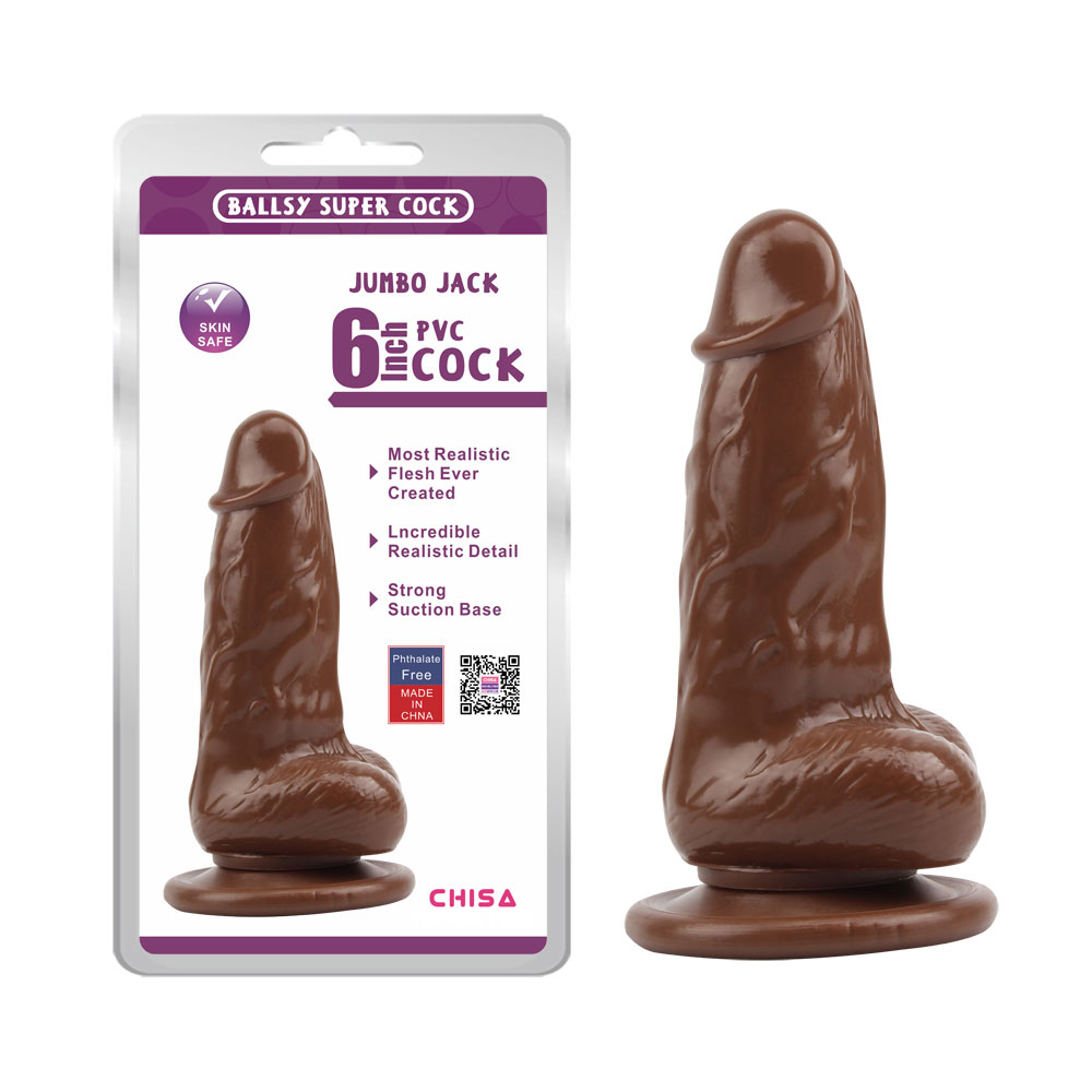 JUMBO JACK 6 Dildo - Qəhvəyi